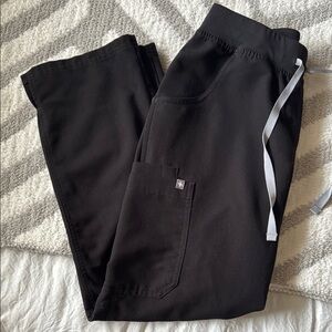 Figs Black Cargo Pants